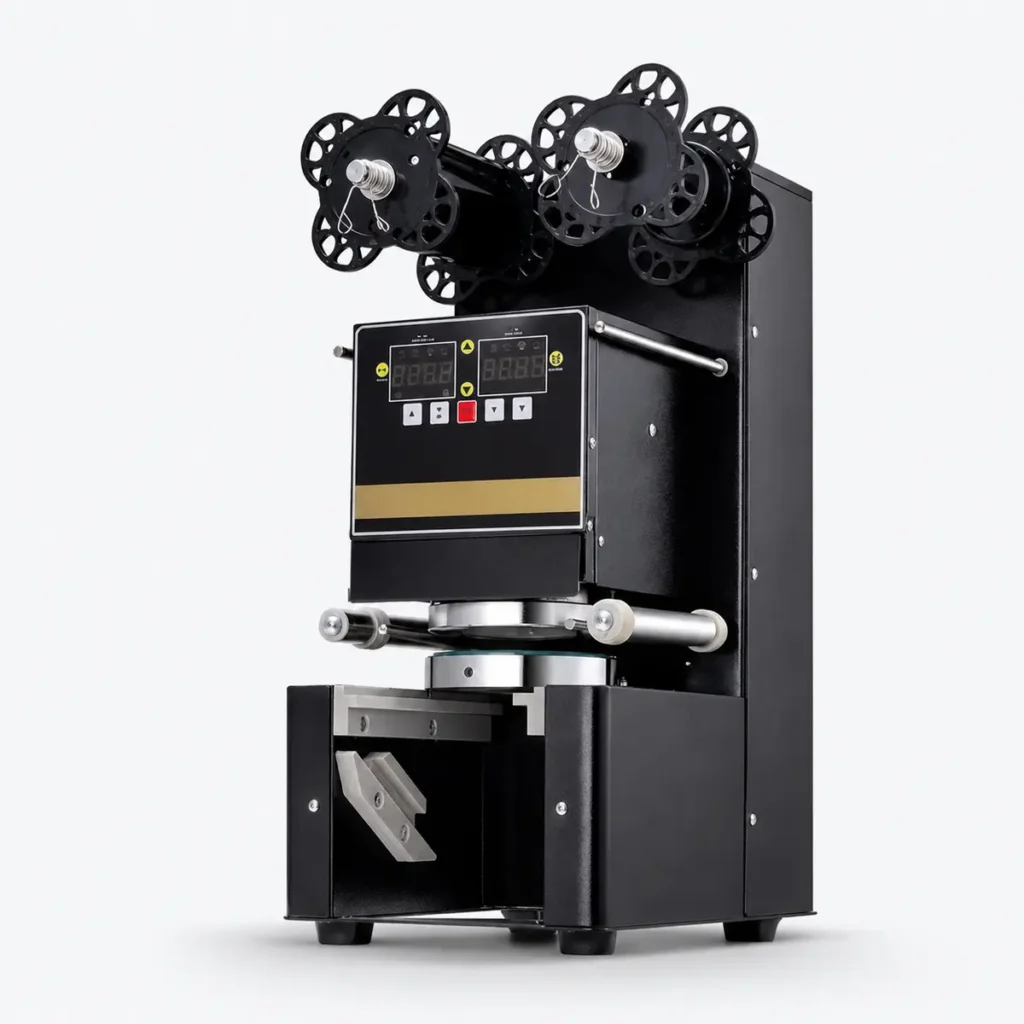 Commercial automatic cup sealing machine for bubble tea and beverage shops