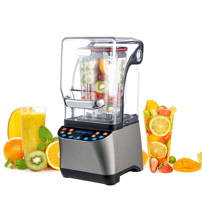 1.8L Commercial Blender with Sound Cover and Touch Controls for Smoothie and Juice Bars - Image 3