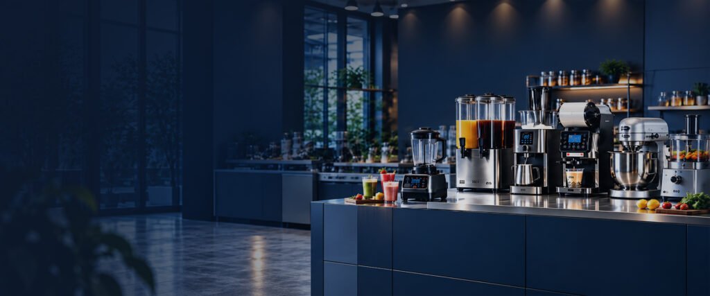 Commercial beverage and food processing equipment for cafés, restaurants and distributors