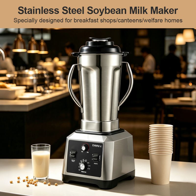 Commercial Soy Milk Blender with 2.5L or 6L Stainless Steel Jar for Cafés and Restaurants - Image 3