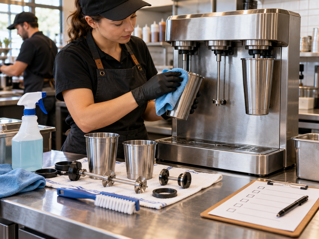 Commercial Milkshake Machine Cleaning